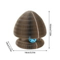 thumbnail image 2 of Interactive Foldable Cat Scratcher Toy Adorable Kitty Curls Cardboard Plaything For Indoor And Durable, 2 of 3
