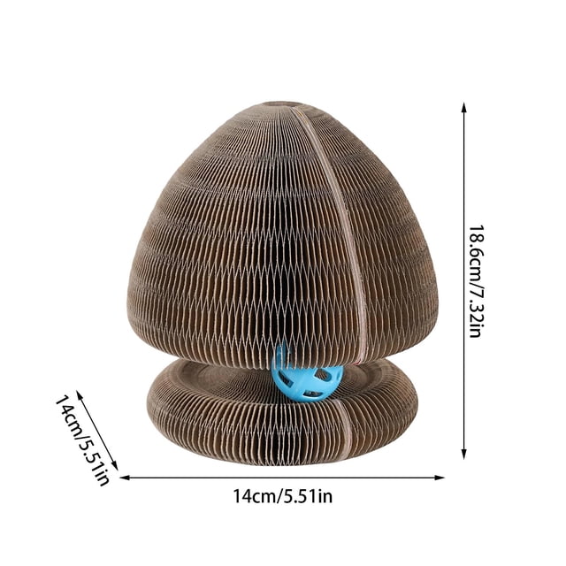 Ltdhehe Adorable Kitty Curls Cat Scratcher Interactive & Foldable Cardboard Toy With Ideal For Indoor From Pet Shop