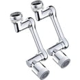 thumbnail image 1 of Accesorio para grifo de fregadero LIUYMXG 2 uds. giratorio 360 con 6 adaptadores para baño y cocina, 1 of 5