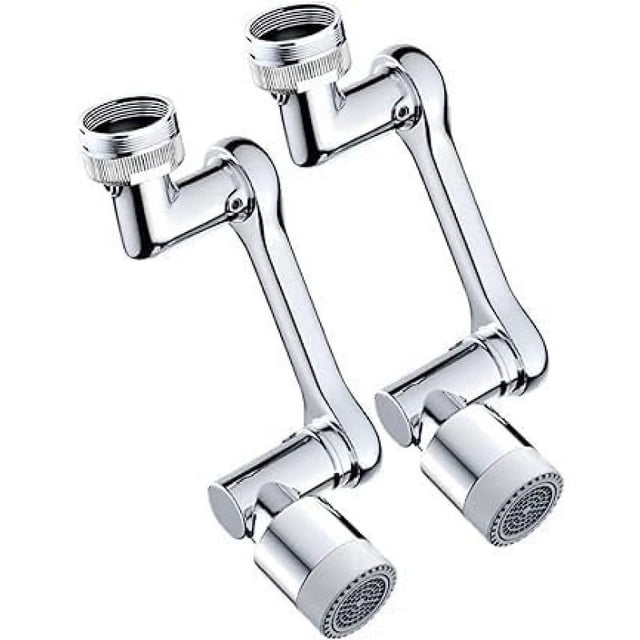 Accesorio para grifo de fregadero LIUYMXG 2 uds. giratorio 360 con 6 adaptadores para baño y cocina