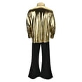 thumbnail image 4 of CONZONE Carnival 70S Disco Outfit For Men Funny Mens Hippie Clothes Sets Festival Stage Performance Clothes Dance Show Outfits, 4 of 9
