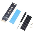 thumbnail image 1 of M.2 Adaptador A M2 LED M2 Dxpansión X1 Adaptador Para Computadora Interfaz M.2 A + Negro Disipador De shamjiam Convertidor NVMe SSD a PCIe, 1 of 9