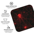 thumbnail image 3 of Pofeuu Red Spider On The Web Print Coasters for Drinks, 4Pack PU Leather Coasters, Bar Drink Coasters for Tabletop Protection, Furniture from Damage-Square, 3 of 6