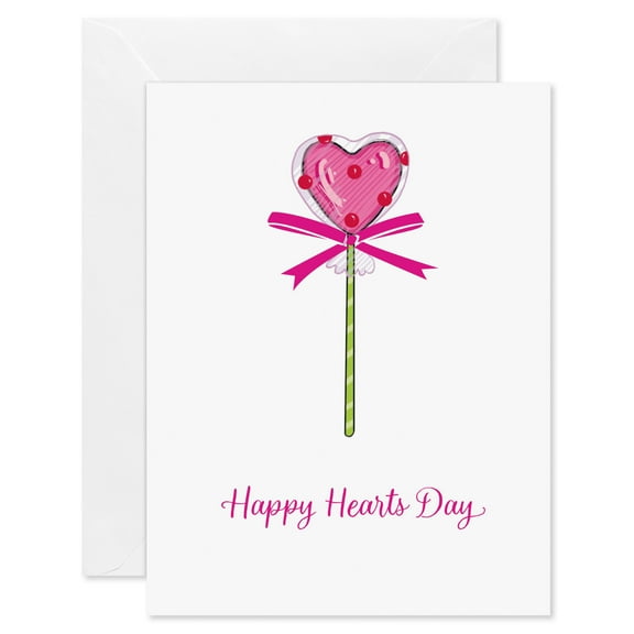 American Greetings Valentine's Day Card Bundle for Single Design, Lollipop (8-Count)