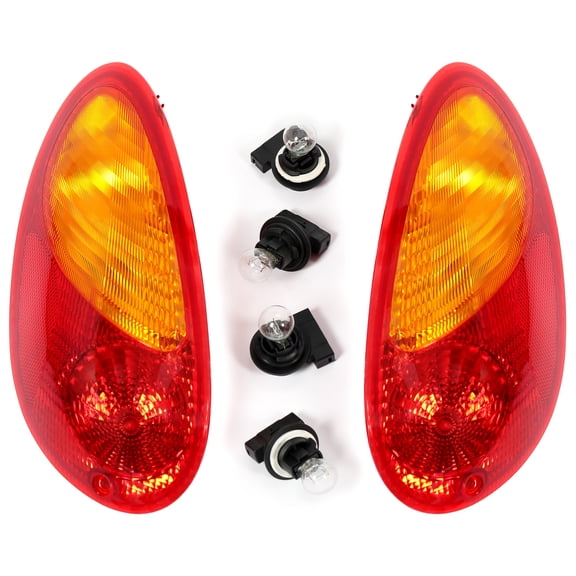 Kojem Rear Tail Light Brake Lamp for 2001-2005 Chrysler PT Cruiser LH & RH w/ Bulb(s) 2002 2004 2003 Left Driver Right Passenger for 5288743AG 5288742AG