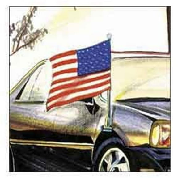 Annin Flagmakers 11850 Claw Bracket U.S. Flag Auto Fender Set