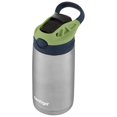 thumbnail image 3 of Contigo Kids Stainless Steel Water Bottle with Autospout Straw Lid Blueberry and Green Apple, 13 fl oz., 3 of 4
