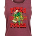 thumbnail image 3 of Teenage Mutant Ninja Turtles - Pizza Power  - Women's Racerback Tank Top, 3 of 5