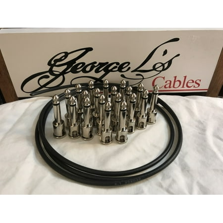 George L's IDEAL Pedalboard .155 Solderless Cable Kit 20 Plugs & 5 Foot -