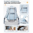 thumbnail image 5 of SYCNB Travel Backpack for Women, Lightweight Personal Item Travel Bag, Gym Backpack with Shoe Compartment, Waterproof Carry-On Bag Air-approved, Gray Blue, 5 of 8