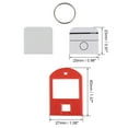 thumbnail image 3 of Uxcell 40x27mm Plastic Key Tags with Split Keyring Red 16 Count, 3 of 4