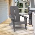 thumbnail image 2 of ACEGOSES Outdoor Patio Adirondack Chair with Big Armrests for Lawn and Backyard,Gray/2 Pcs, 2 of 7