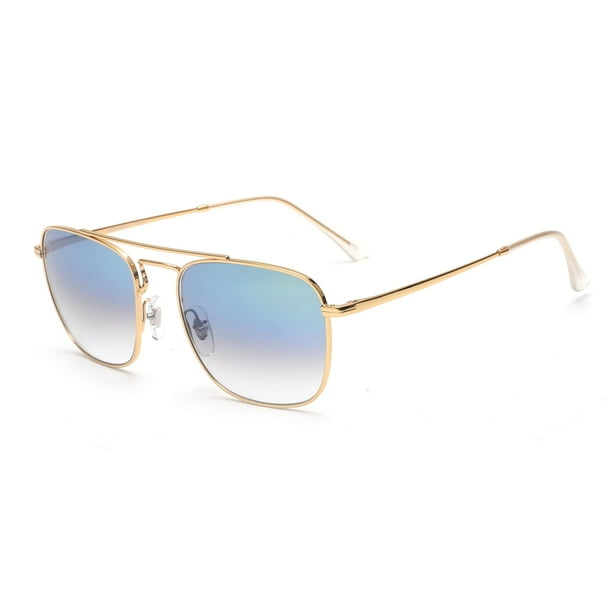 Gafas de sol JIM HALO Retro Square con lente de aviador