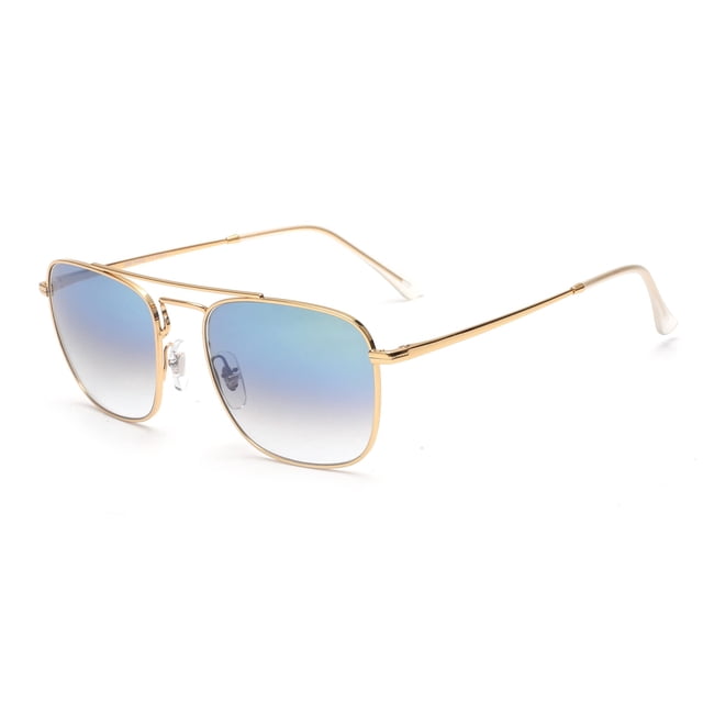 Gafas de sol JIM HALO Retro Square con lente de aviador