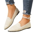 thumbnail image 5 of Willtoo Womens Mesh Soft Sole Non Slip Flat Pointed Toe Breathable Slip On Lazy Shoes Casual Round Toe Loafers, 5 of 6