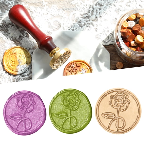 Cuadros Decorativos Sello de cera de sobre de rosa romántico, sello de sellado Retro dedicado, cabeza de cobre Ndcxsfigh Nuevos Originales