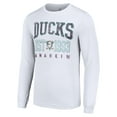 thumbnail image 2 of Men's Starter White Anaheim Ducks Retro Graphic Long Sleeve Crew T-Shirt, 2 of 3