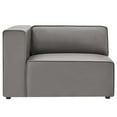 thumbnail image 2 of Modway Mingle Vegan Leather Sofa and Ottoman Set in Gray, 2 of 11