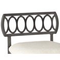 thumbnail image 3 of Hillsdale Furniture Canal Street Vanity Stool, Pewter & Cream, 3 of 3