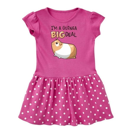 

Inktastic I m a Guinea Big Deal with Cute Guinea Pig Gift Toddler Girl Dress