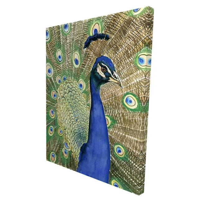 Peacock - Toile 36"x48 Pouces - Impression à la Demande