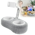 thumbnail image 2 of Tablet Pillow Stand with 2 Trays - Soft Comfortable Bed Reading Accessory Holder for 4-13 Inch Phones, Tablets, Kindles, and E-Readers, 2 of 9