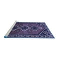 thumbnail image 2 of Ahgly Company Machine Washable Indoor Round Persian Blue Traditional Area Rugs, 3' Round, 2 of 4