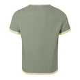 thumbnail image 6 of Kcolen Mens Big and Tall T Shirts Cotton Men Henley Tee Tops Pullovers Solid Color Loose Fit Athletic Running Gym Workout Tee Shirts Summer Casual Vacation Basic Tee for Men, 6 of 6