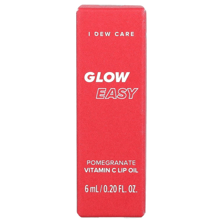 I Dew Care Glow Easy, Vitamin C Lip Oil, Pomegranate, 0.20 fl oz (6 ml)