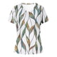 thumbnail image 4 of Fiudx Camisas de Mujer Moda Mujer Casual Cuello En V Blusa Sólida Manga Corta Camiseta Verano Tops, 4 of 4