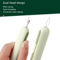2in1 Needle Threader & Seam Ripper Kit Ergonomic Grip, Stretchable