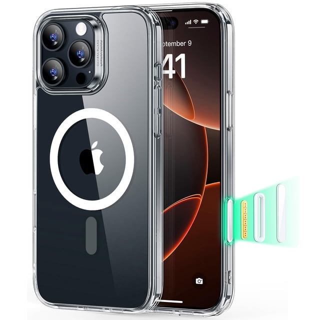 Funda de teléfono ESR para iPhone 16 Pro Max con control de cámara transparente