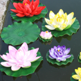 thumbnail image 4 of Loto Flotante - Nenúfares - Decoración De Piscina - Para Festival - Rosa Desnudo + Blanco + Rosa Oscuro + Puesta De Sol [Clase de eficiencia energética A+] Sailing Electrónica, 4 of 4