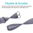 thumbnail image 4 of 2 Pack Replacement Bands Compatible with Fitbit Charge 3/Fitbit Charge 4 Bands, Sports Bands, Small Large, Blue Grey/Blue, 4 of 5