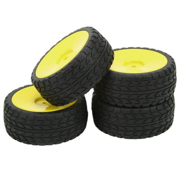 Neumáticos De Rueda RC, Textura Cóncava Convexa, Caucho Plástico, Resistente Al Desgaste, Antideslizante, Neumáticos De Arrastre RC Para Coche De Control Remoto Para Coche ANGGREK Otros Deportes