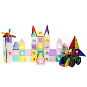 PicassoTiles Magnetic Tiles for Kids – 200PCS STEM Construction Building Blocks Set, Educational Creative Learning Toy, Magnetic Building Kit
