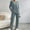 #1Light Blue, variant on Byworldtasic Lounge Sets for Women Long Sleeve Knit Ribbed Pajama Sets 2-Piece Loungewear with Pockets