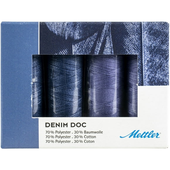 Mettler Denim Doc Thread Kit 4/PkgDENIMDOC
