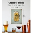 thumbnail image 6 of Vintage Metal Bar Sign - Humorous Home Bar Decor, Funny Bar Wall Decor, Beer Drinker Gifts | Cool and Funny Wall Decor for Bar, Basement, Apartment, Garage, Man Cave (Happy Hour), 6 of 12
