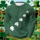 thumbnail image 2 of Camisa de Día de San Patricio Hombres de Manga Larga de Manga Larga Cuello Redondo Tops Casuales Poliéster Súper Suave para Fiesta Festival Vacaciones Viaje Calle Uso Diario, 2 of 8