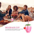 thumbnail image 3 of LEEYNEER2pcs Creative Straw Cups Pretty Drink Cups Practical Strawberry Shape Cups, 3 of 8