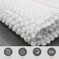 thumbnail image 4 of Jean Pierre New York Sophie Border 100% Cotton Bath Mat - Non-Slip Bath Rug - White - 17" x 24", 4 of 8