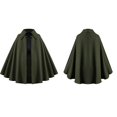 thumbnail image 4 of HXWCHs Solid Color Gothic Victorian Court Dress Women's Vintage Fitted Waist Party Gown Dark Green One Size, 4 of 4