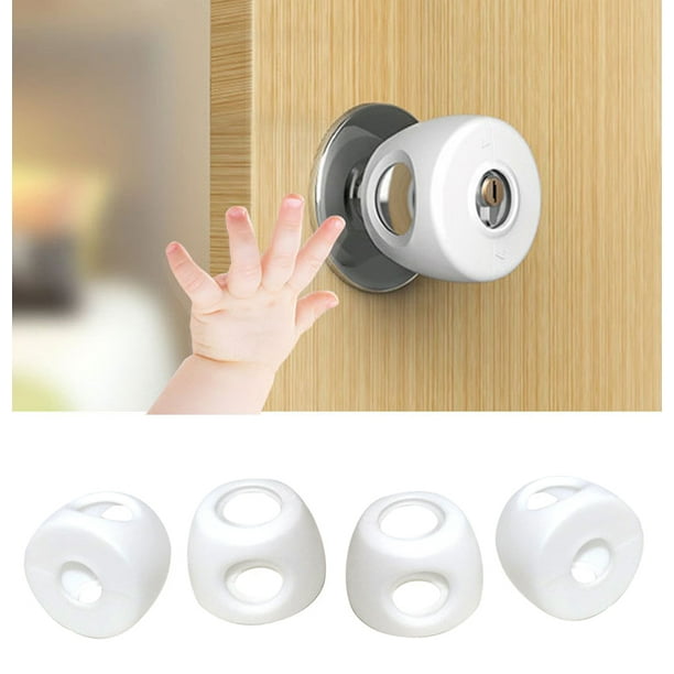Door Knob Cover Plastic Antistatic Detachable Round Door Handle Cover