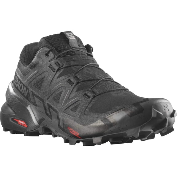 Salomon Mens Speedcross 6 Black/Black/Phantom 8 Medium