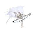 thumbnail image 1 of Diadema Estilo Flapper, Accesorio Para El Cabello, Diadema De Plumas Con Tema De Los Años 20 Para Mujer, Yuyangstore  Tocado de aleta, 1 of 8