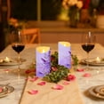 thumbnail image 6 of Iauyy Flameless Candles Battery Operated LED Pillar Candles with Remote and Timer, Light Purple Set of 2 （S), 6 of 8