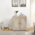 thumbnail image 2 of unipaws Tall Cat Litter Box Enclosure with Shelves, Hidden Litter Box Cover for Tall or Top Entry Litter Box, 2 of 7