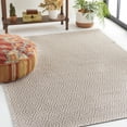 thumbnail image 2 of SAFAVIEH Martha Stewart Cotton Diamond Area Rug, Taupe/Cream, 6'7" x 9', 2 of 11