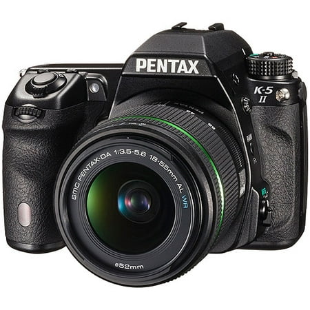 pentax k-5 ii digital slr camera with smc da 18-55mm f/3.5-5.6 al wr lens kit
